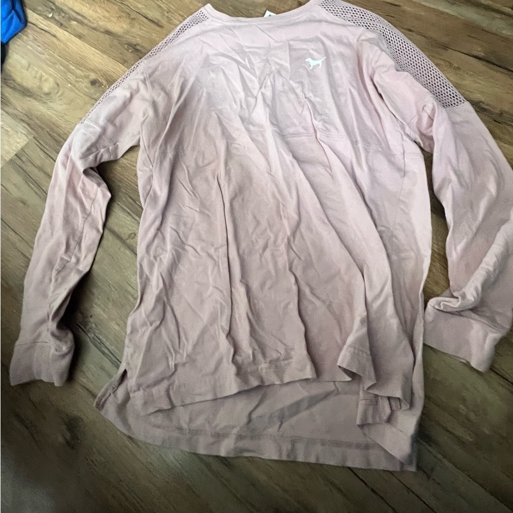 PINK Victoria's Secret Blush Mesh Top